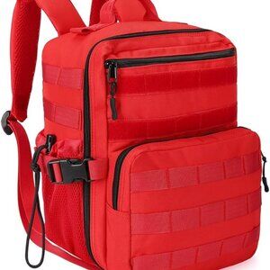 Mini tactical red backpack